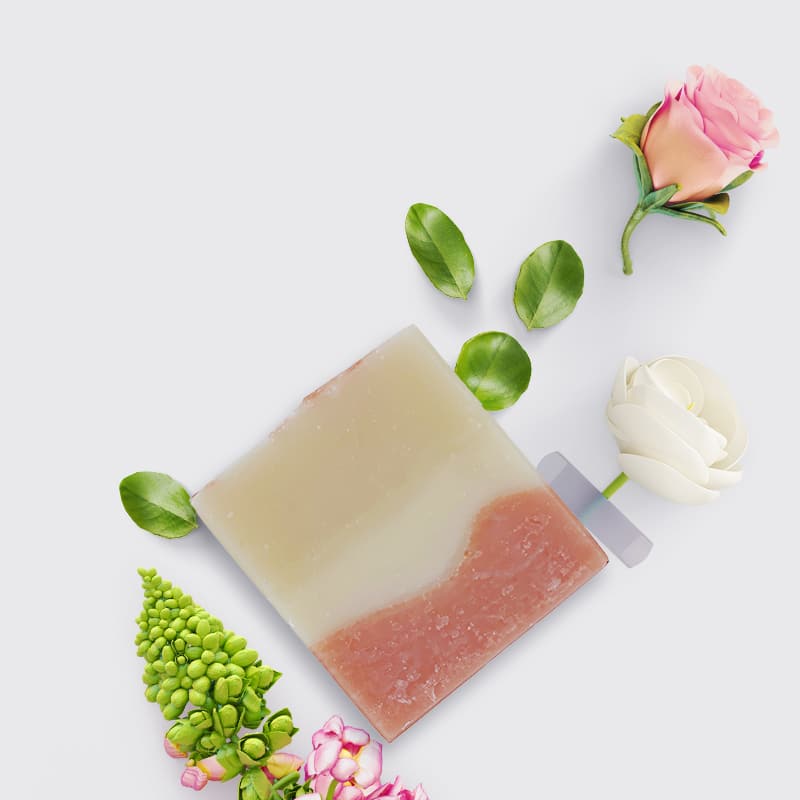 Zyriah Handmade Natural Soap, Aloe + Rose, Cold Process, 4oz